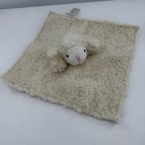 Elegant‎ Baby White Soft Cuddly Lamb Lovey Plush Stuffed Animal Blanket 12"
